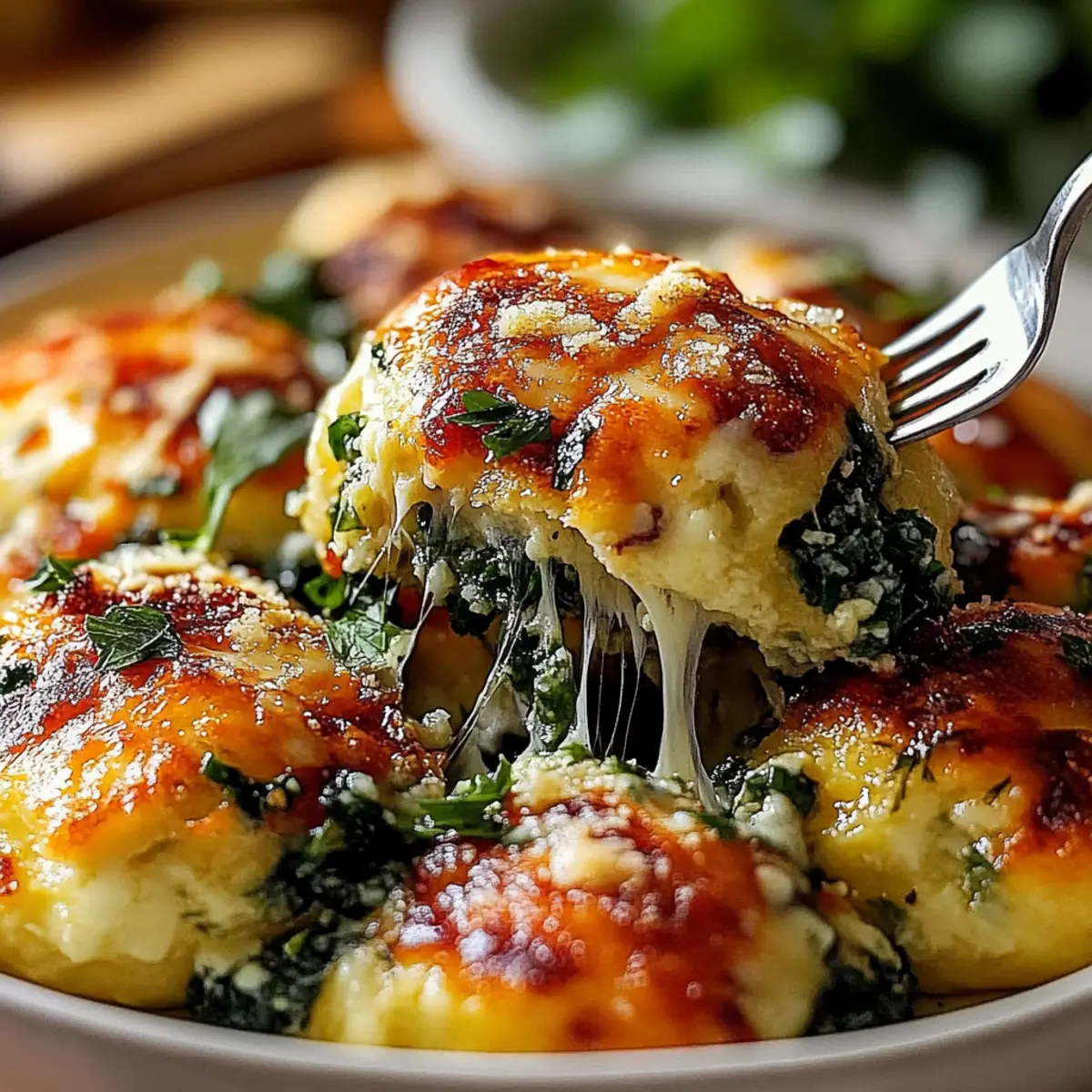 Cheesy Spinach And Ricotta Dumplings
