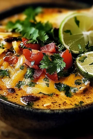 Chicken Poblano Black Bean Soup