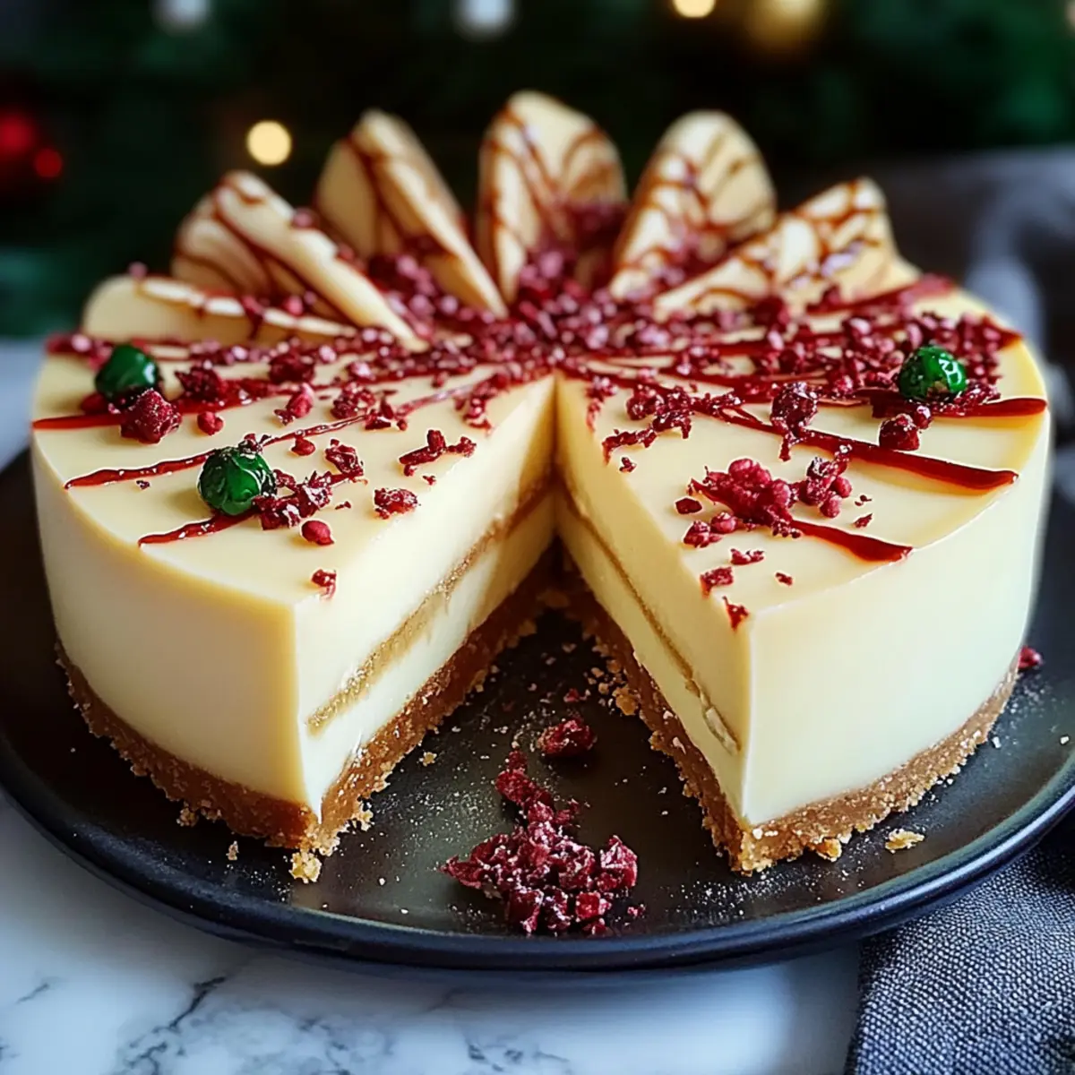Christmas Cookie Cheesecake