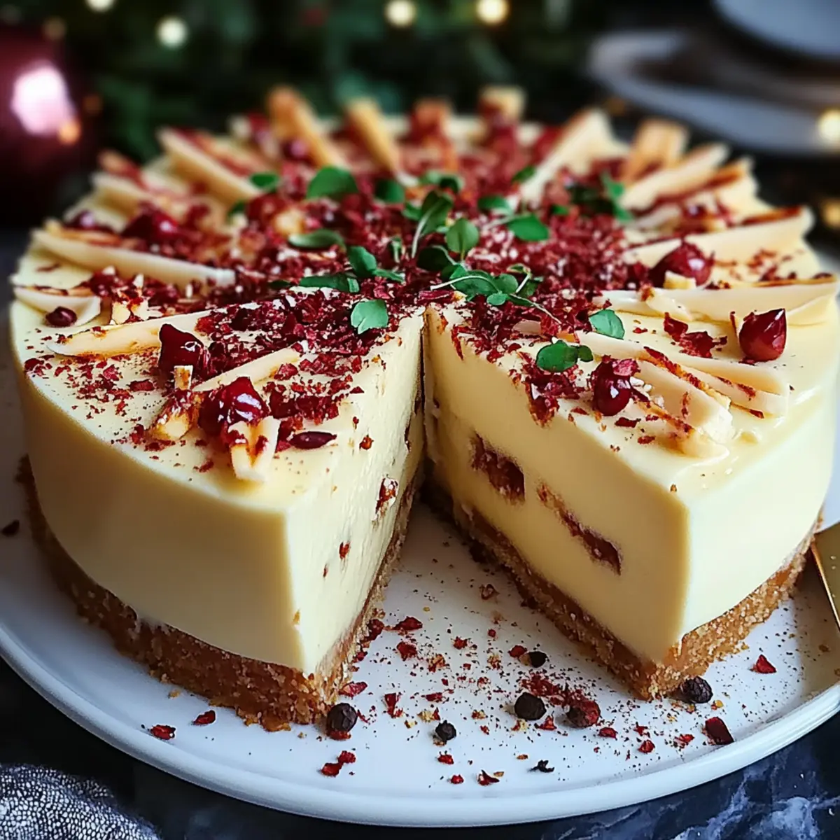 Christmas Cookie Cheesecake
