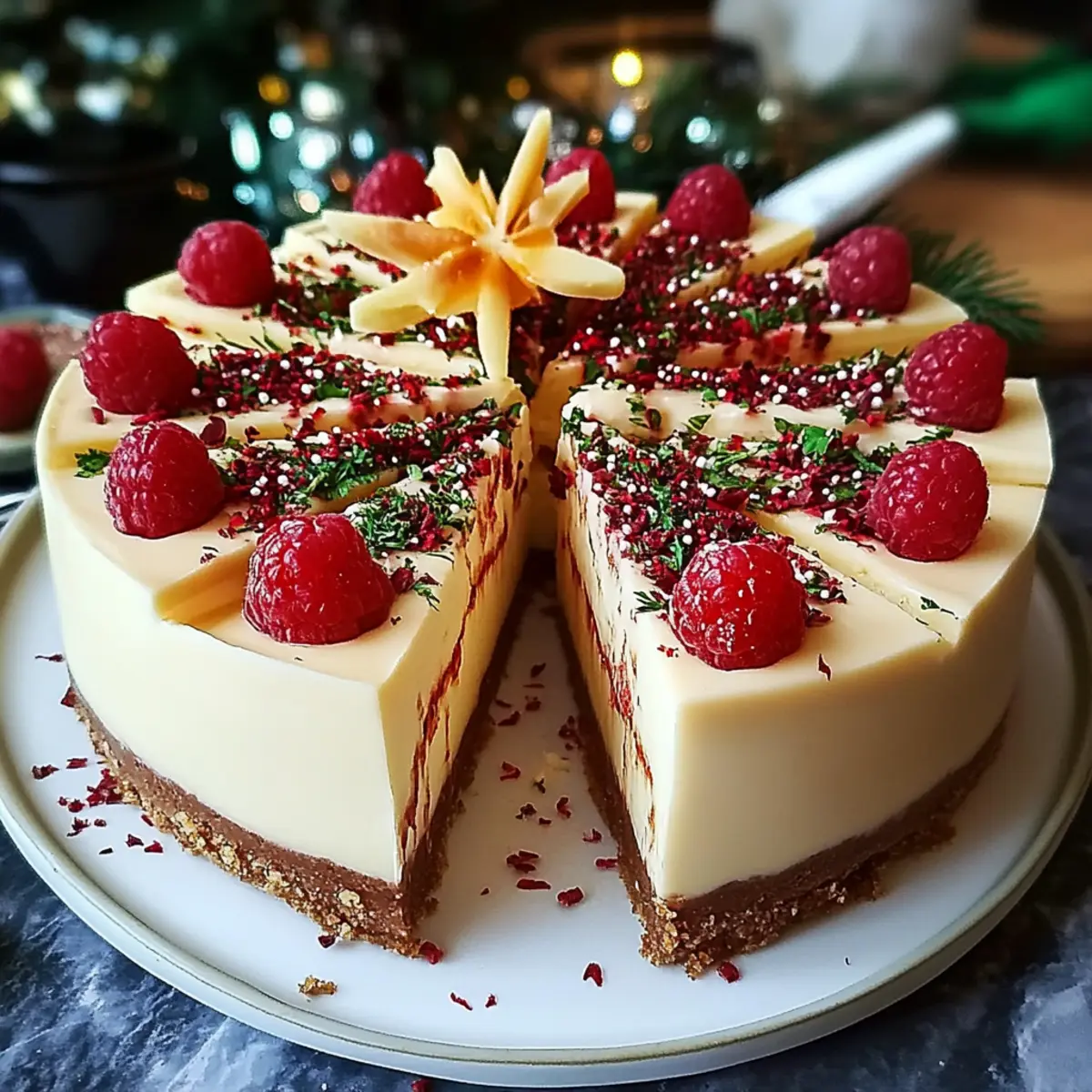Christmas Cookie Cheesecake