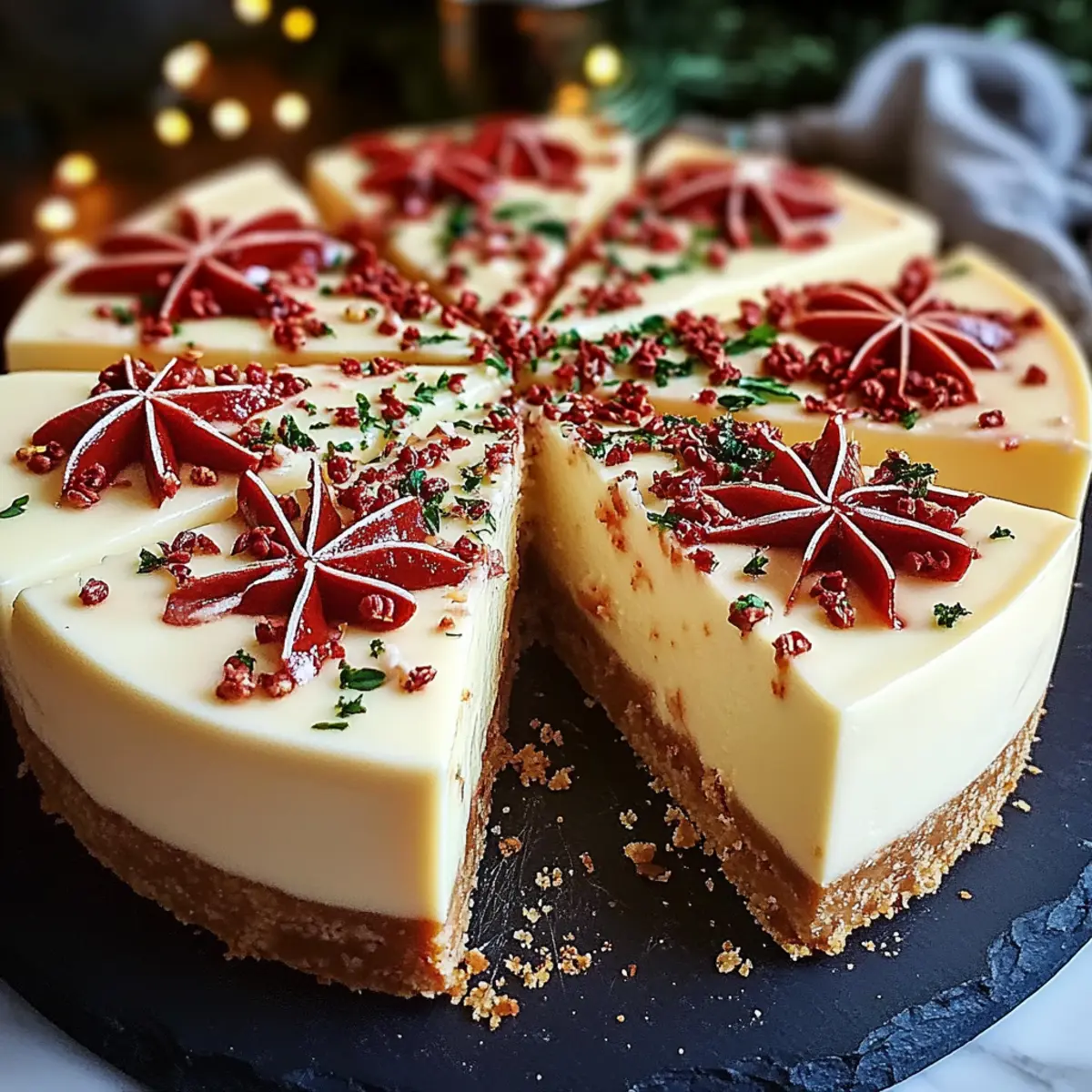 Christmas Cookie Cheesecake