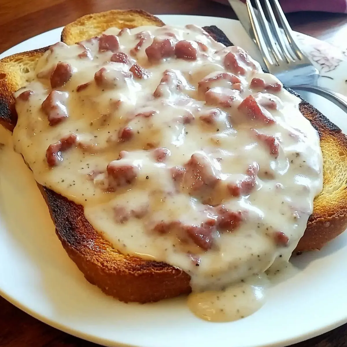 Creamed Chipped Beef on Toast