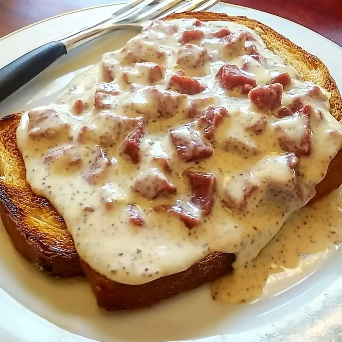 Creamed Chipped Beef on Toast