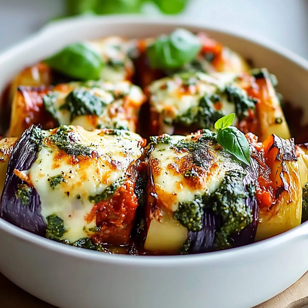 Eggplant Roll-Ups with Creamy Ricotta and Spinach
