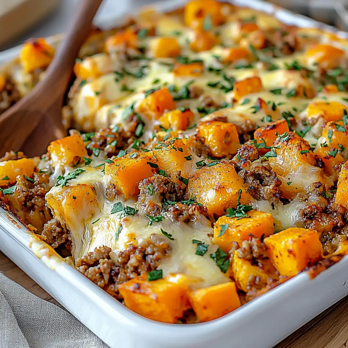 Ground Turkey And Sweet Potato Casserole