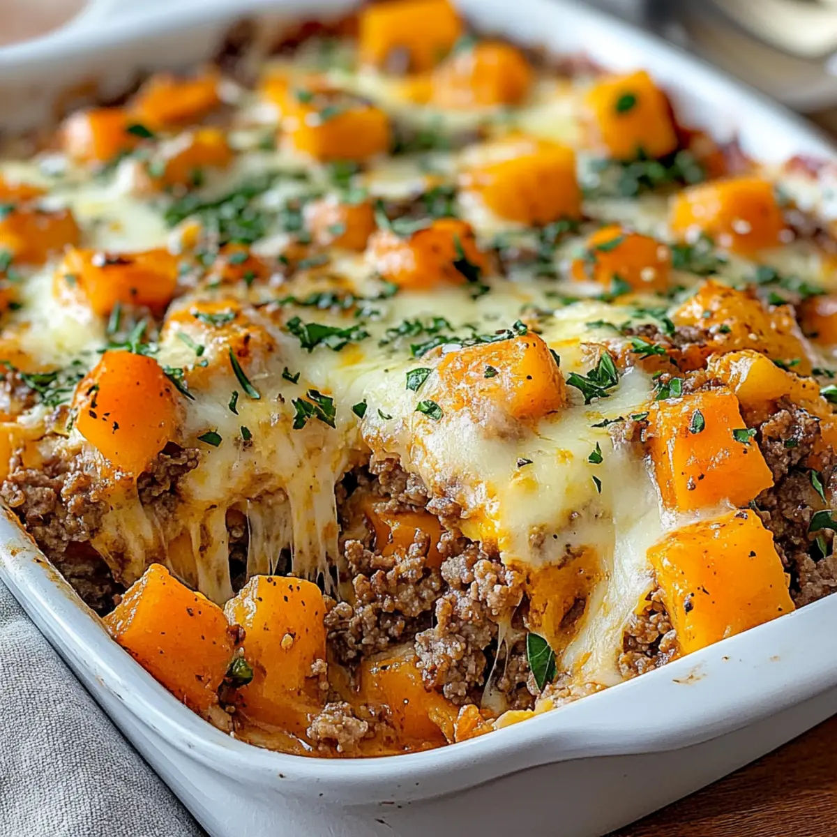 Ground Turkey And Sweet Potato Casserole