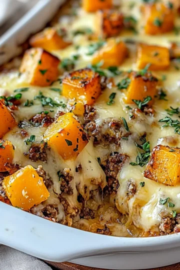 Ground Turkey And Sweet Potato Casserole