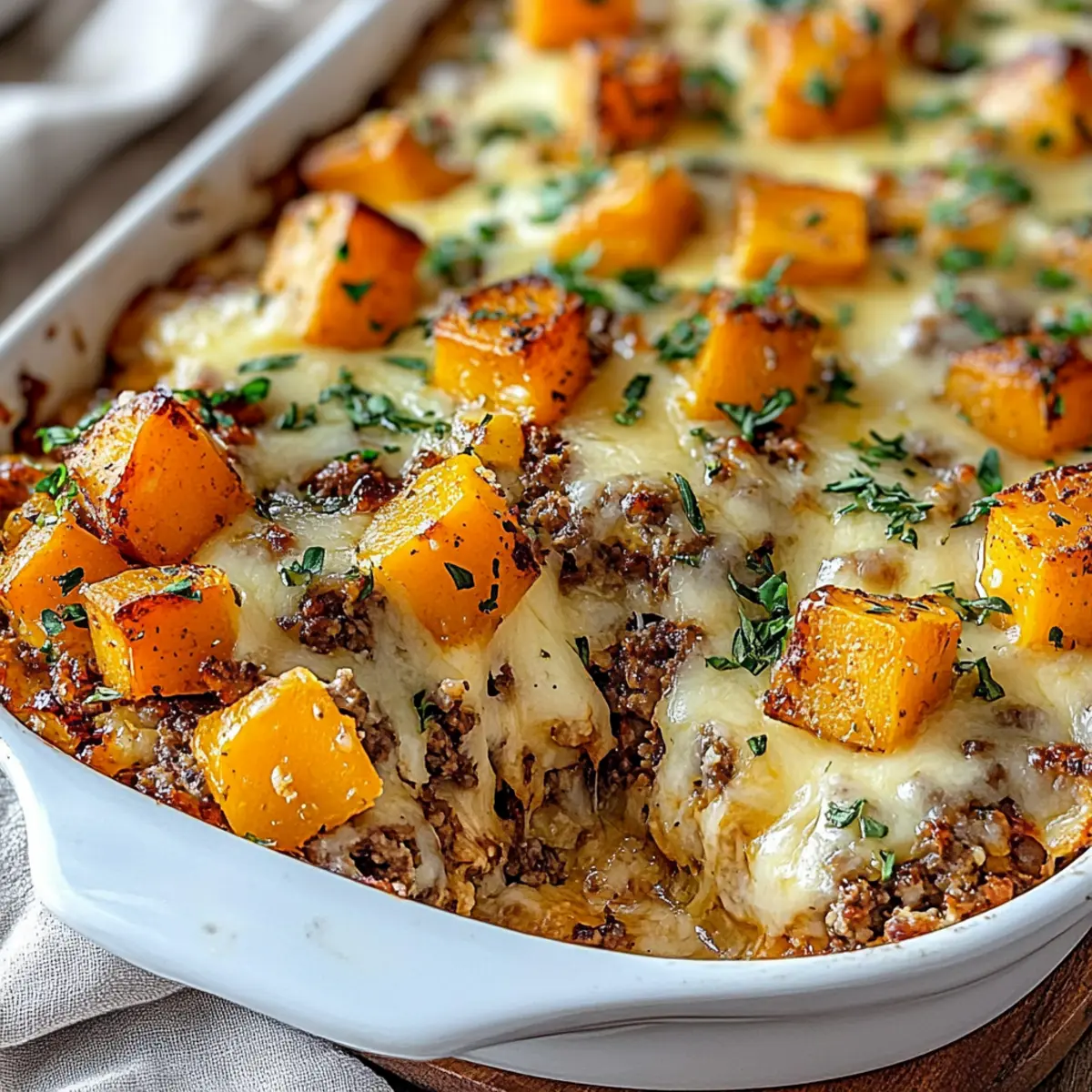 Ground Turkey And Sweet Potato Casserole