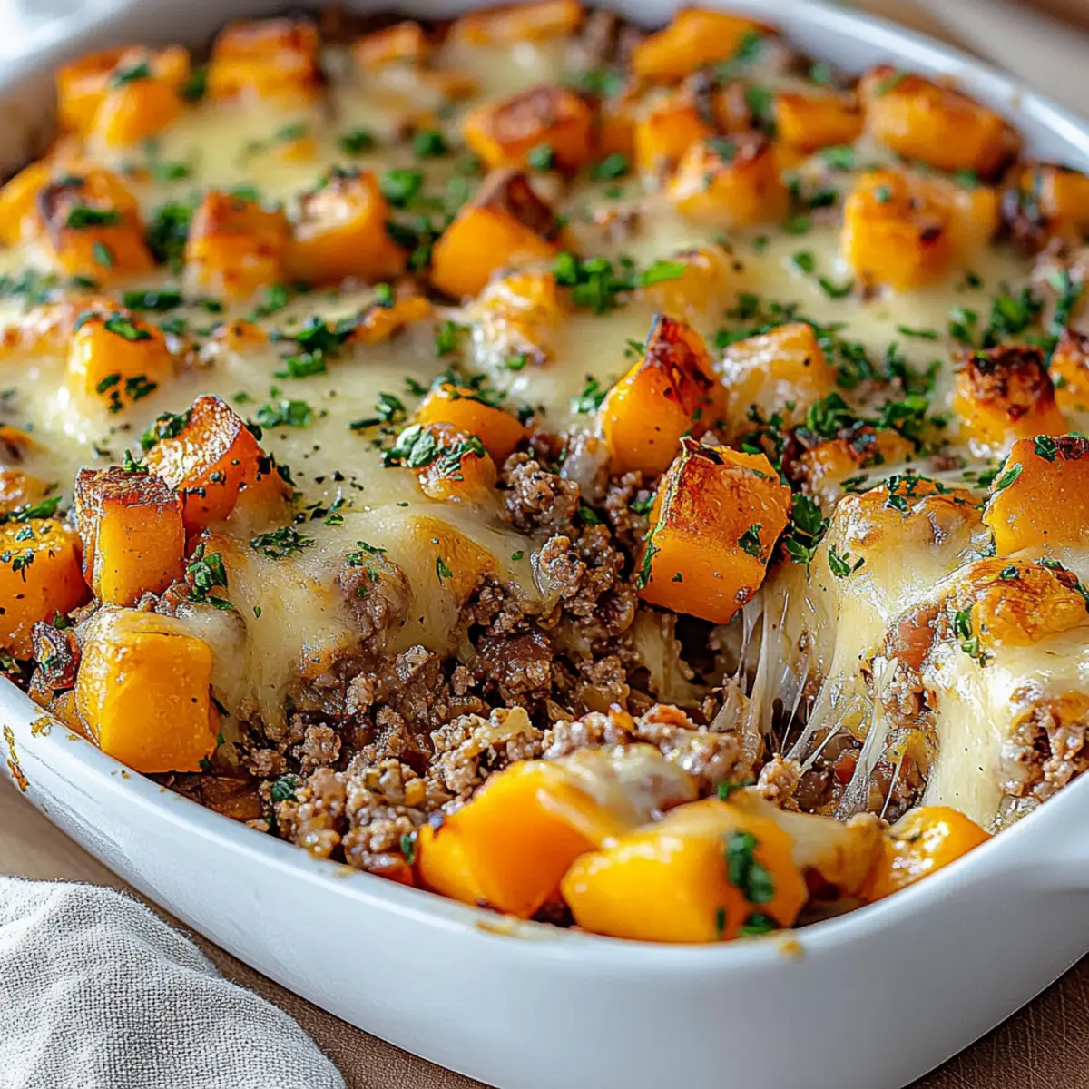 Ground Turkey And Sweet Potato Casserole