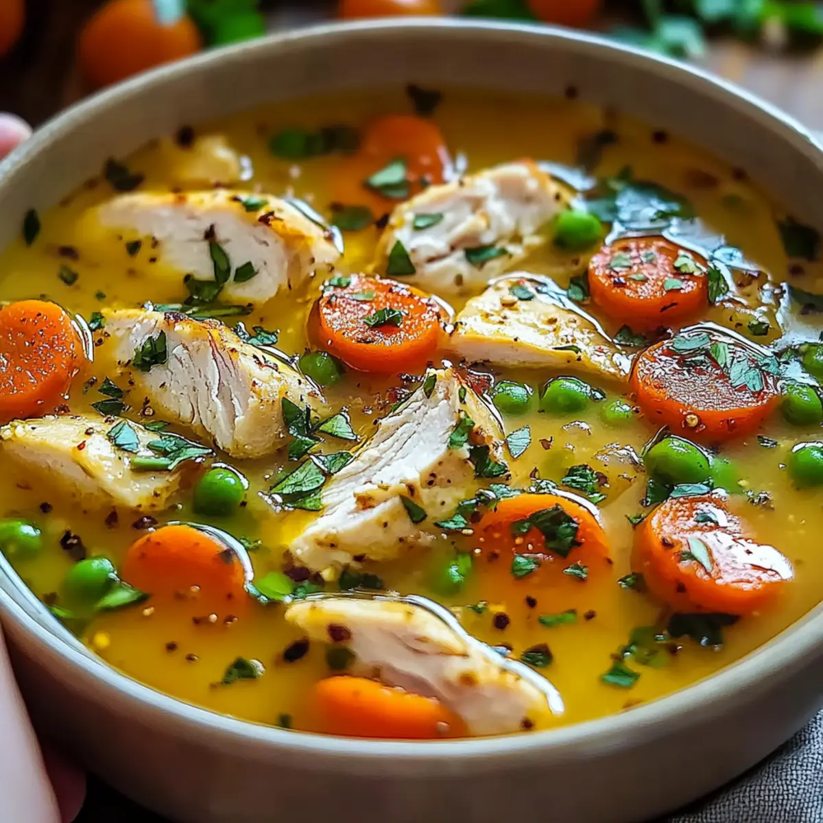 Hearty Anti-Inflammatory Turmeric Chicken Soup