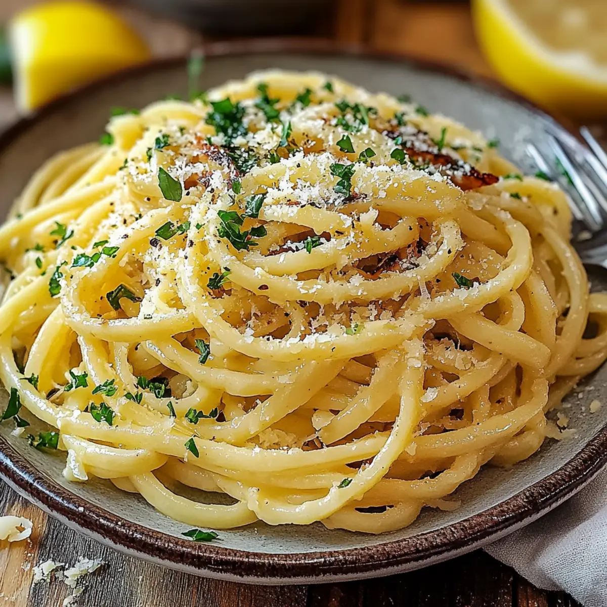 Lemon Garlic Butter Pasta
