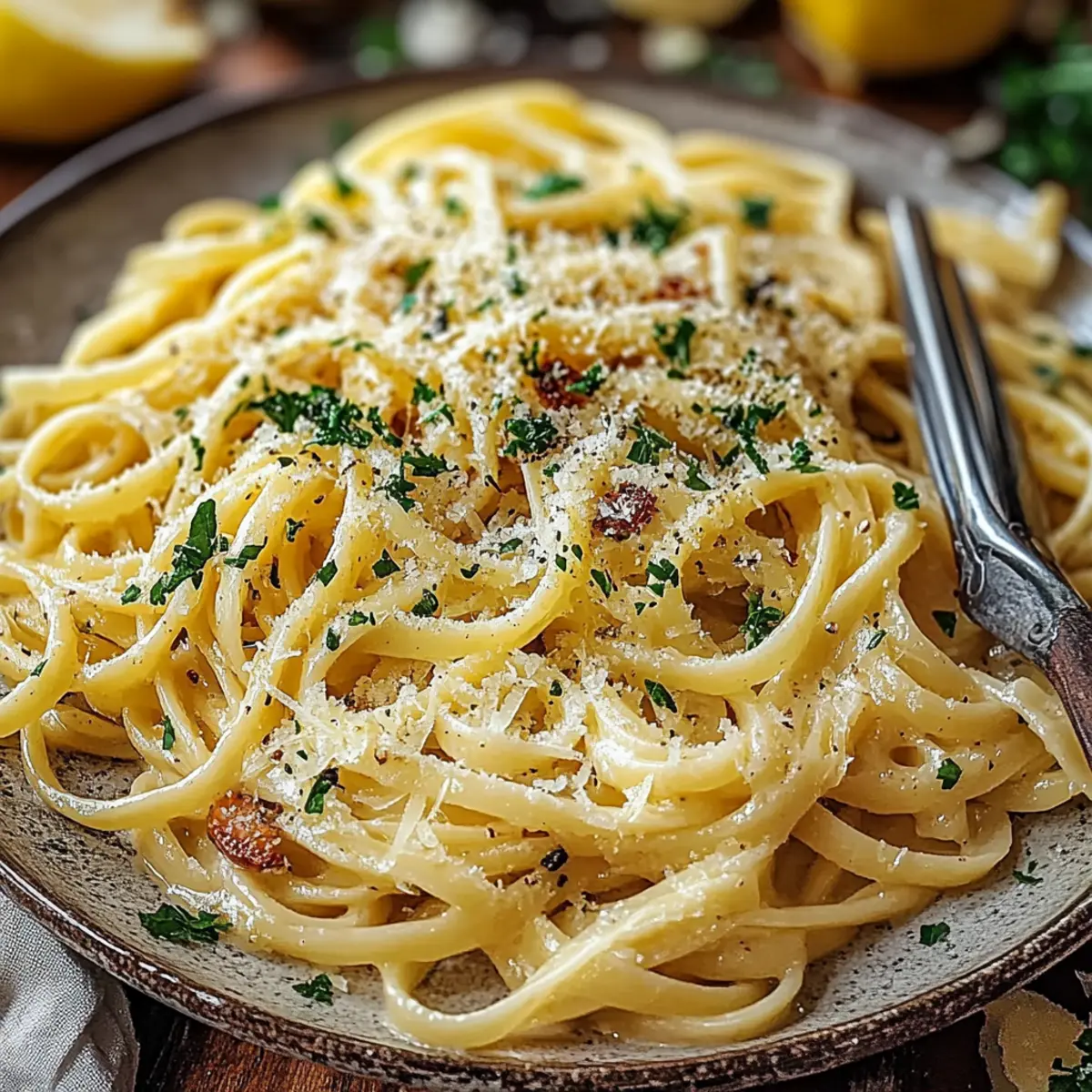 Lemon Garlic Butter Pasta