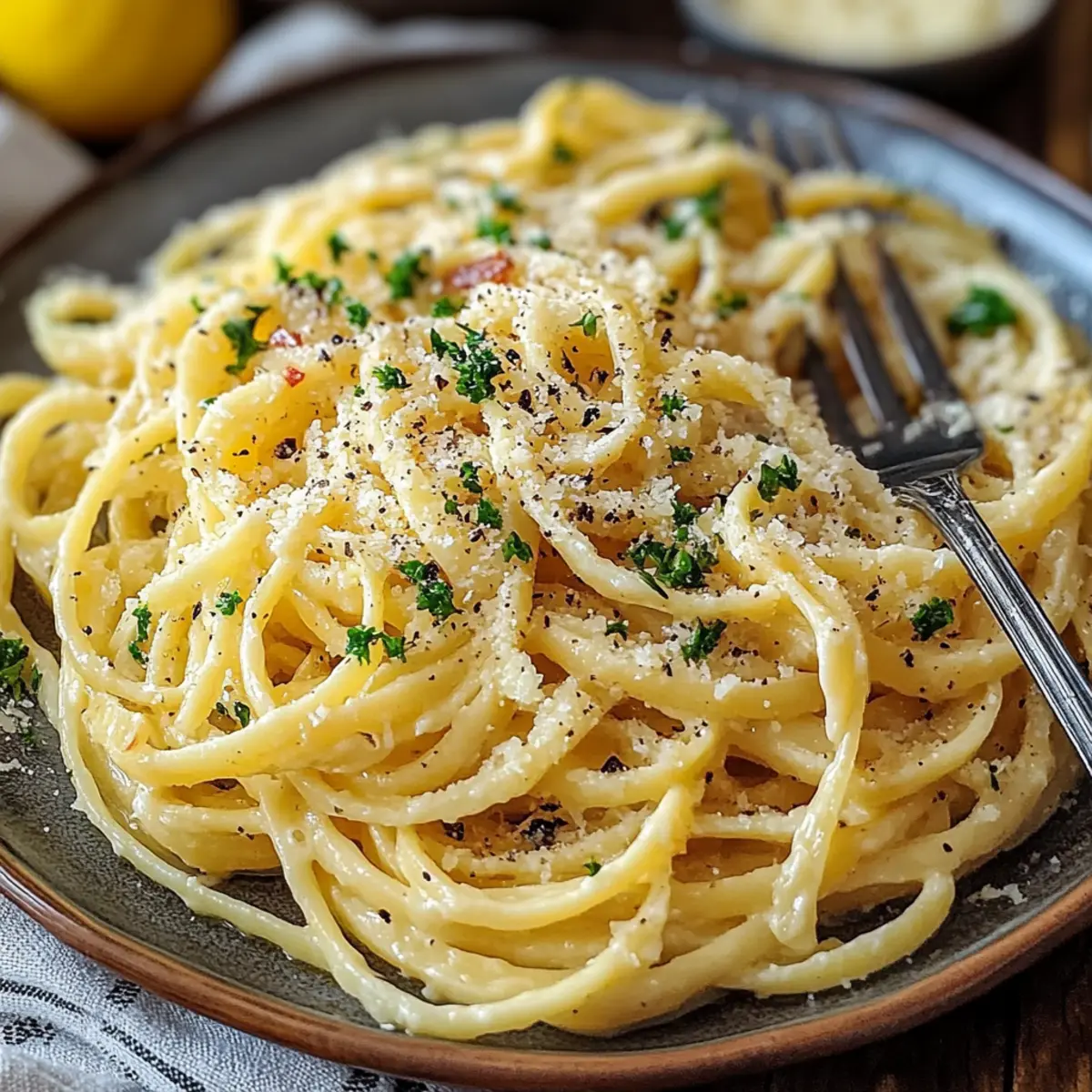 Lemon Garlic Butter Pasta
