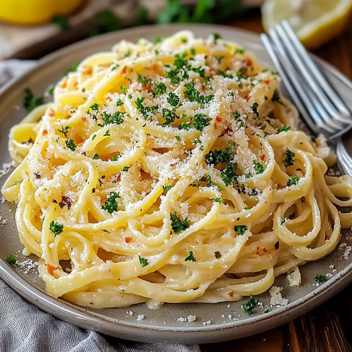 Lemon Garlic Butter Pasta