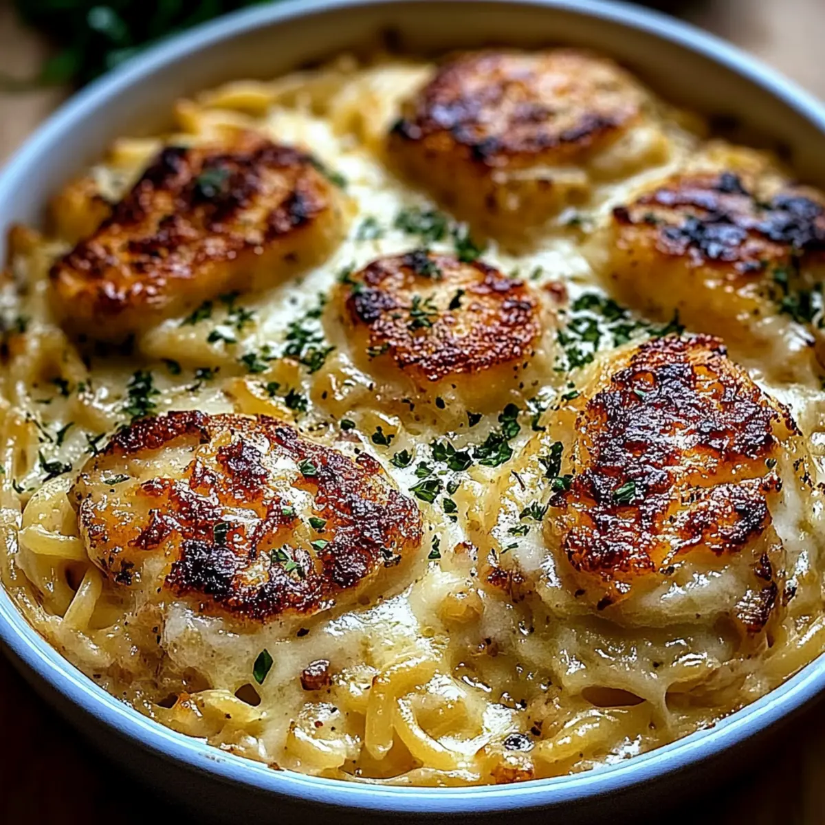 One-Skillet Creamy Chicken with Gruyere Orzo