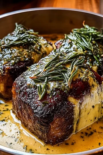 Slow-Braised Beef Short Ribs with Creamy Herb Sauce