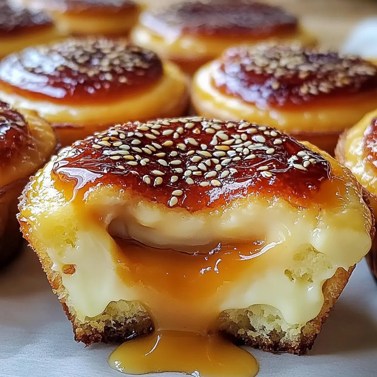 Vanilla Bean Creme Brulee Cheesecake Cupcakes