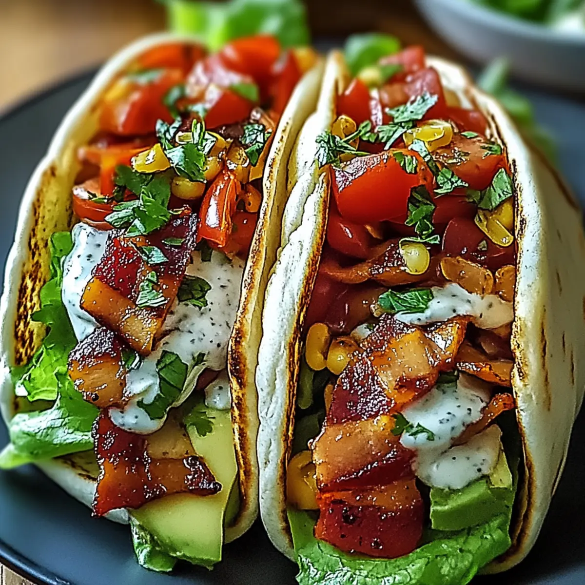 BLT Wraps with Sauce