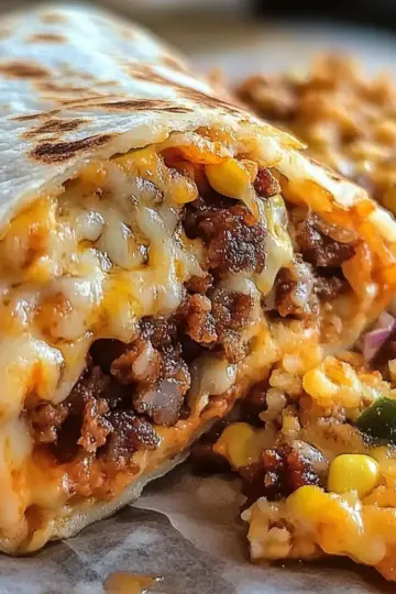 Beefy Melt Burrito