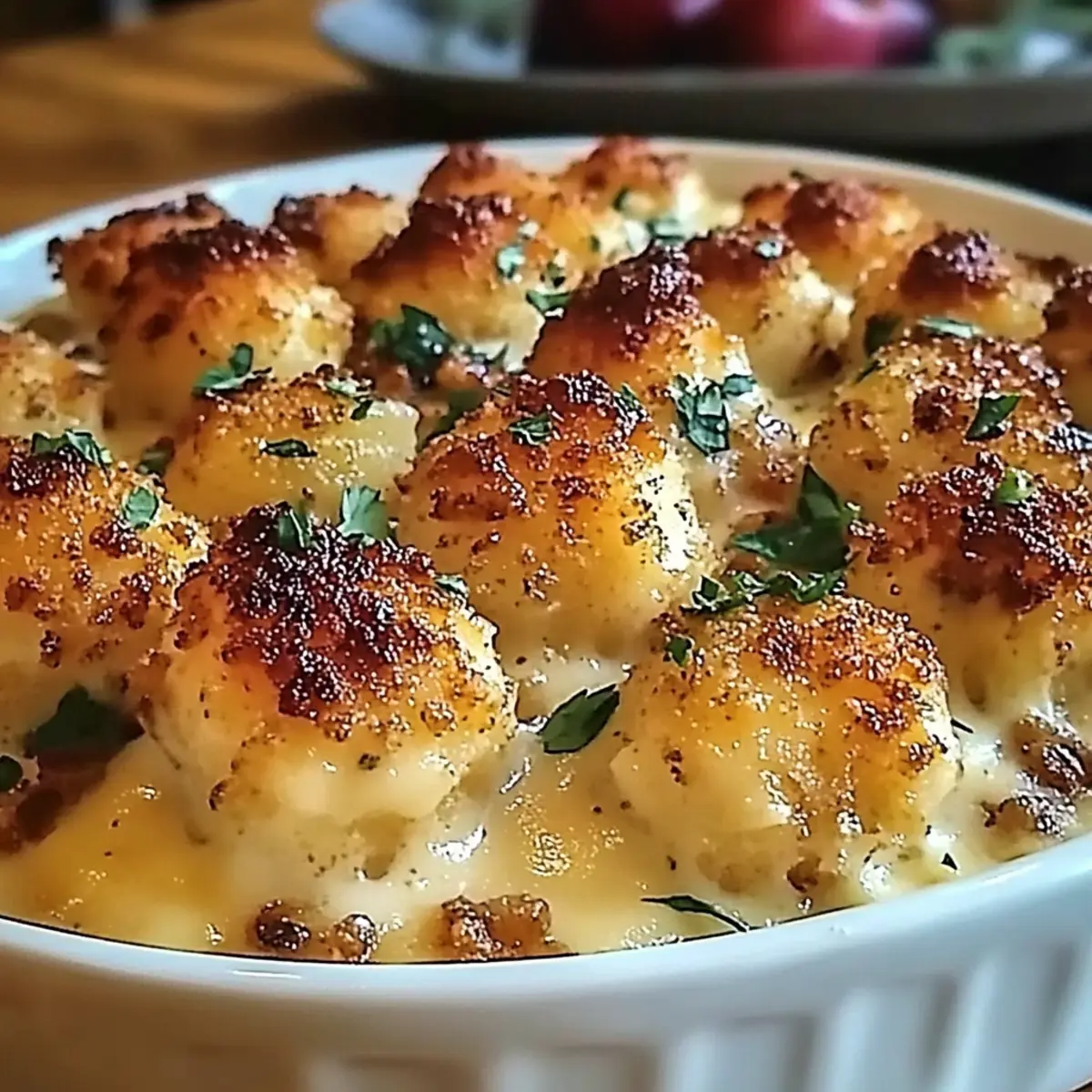 Cheddar Ranch Chicken Tater Tot Bake