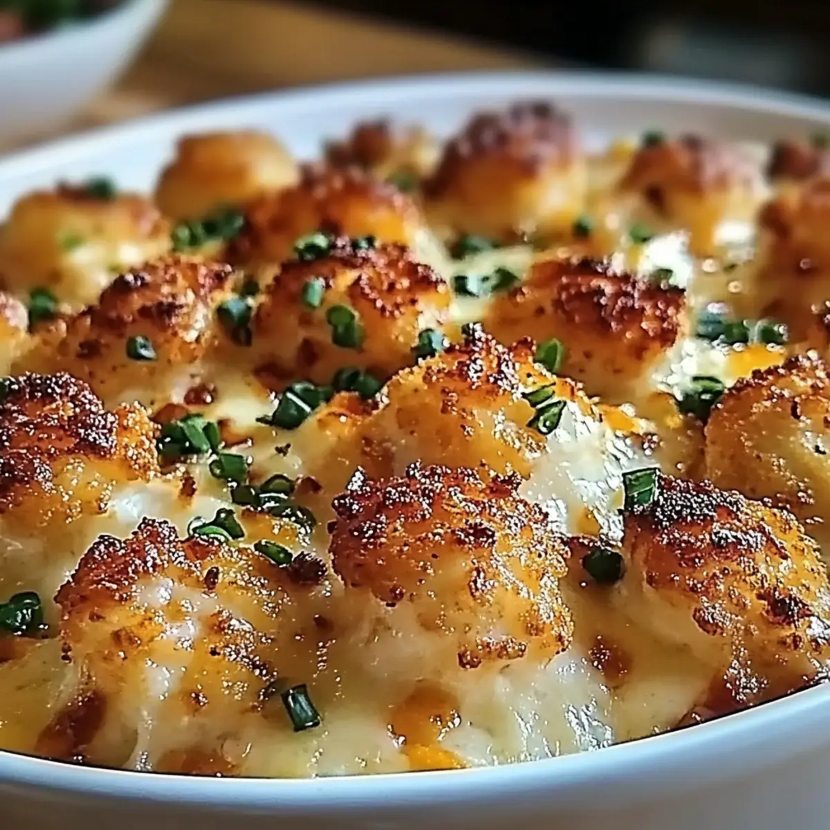 Cheddar Ranch Chicken Tater Tot Bake