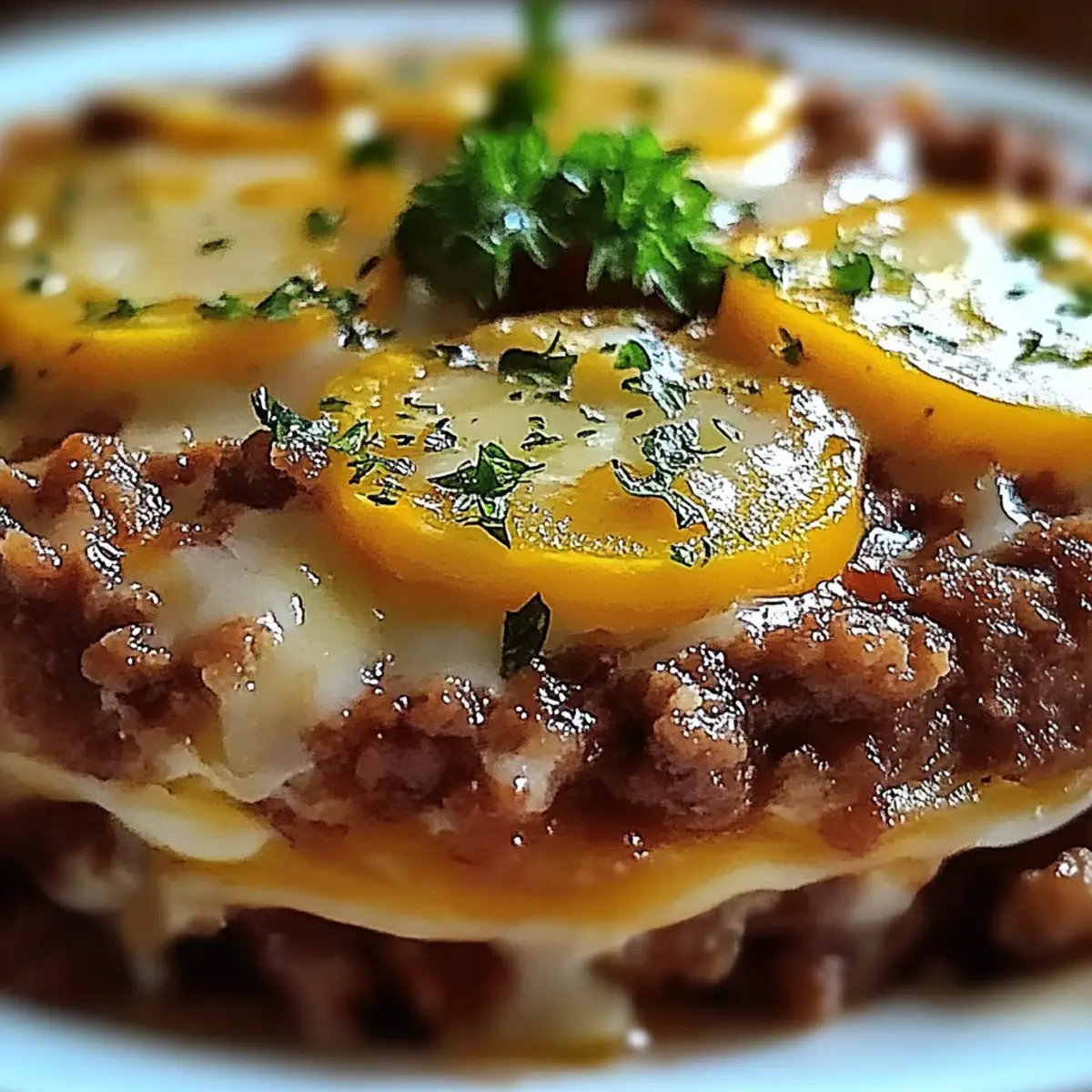 Cheesy Potato Beef Bake