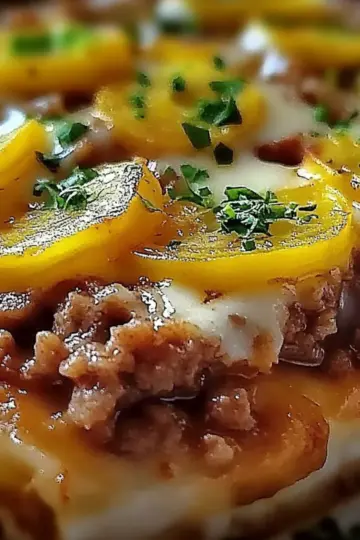 Cheesy Potato Beef Bake