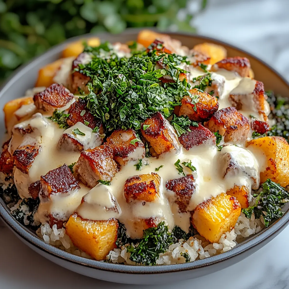 Chicken and Sweet Potato Bowls