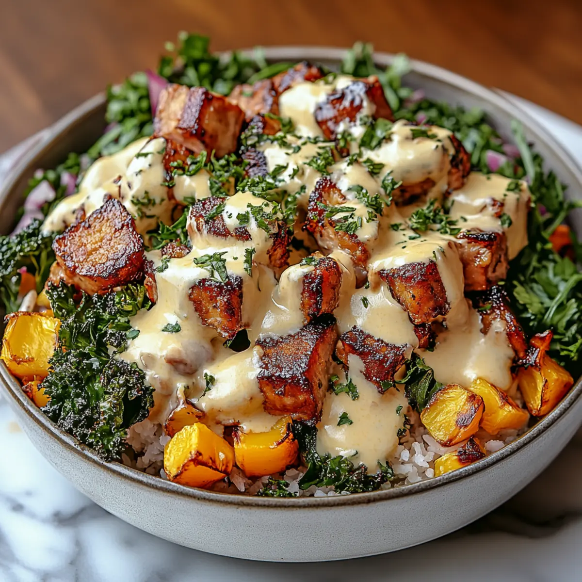 Chicken and Sweet Potato Bowls