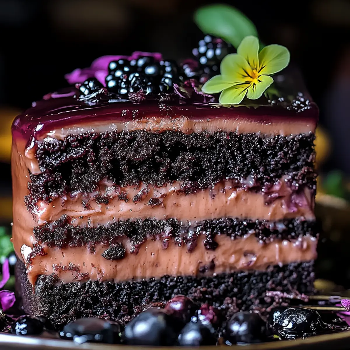 Chocolate Blackberry Cake