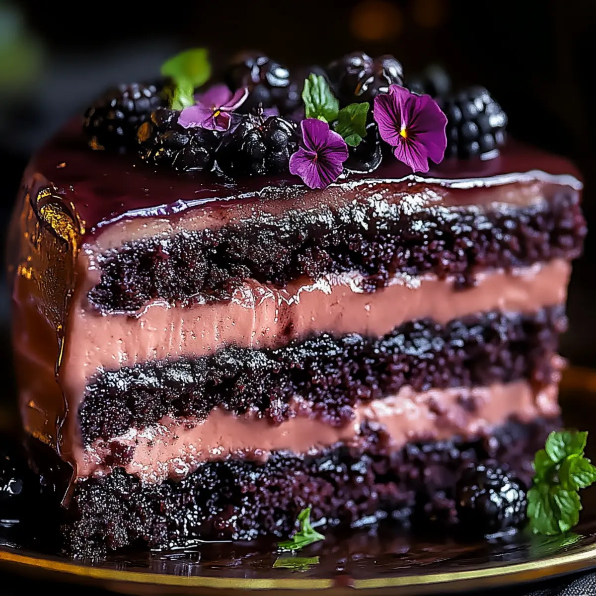 Chocolate Blackberry Cake