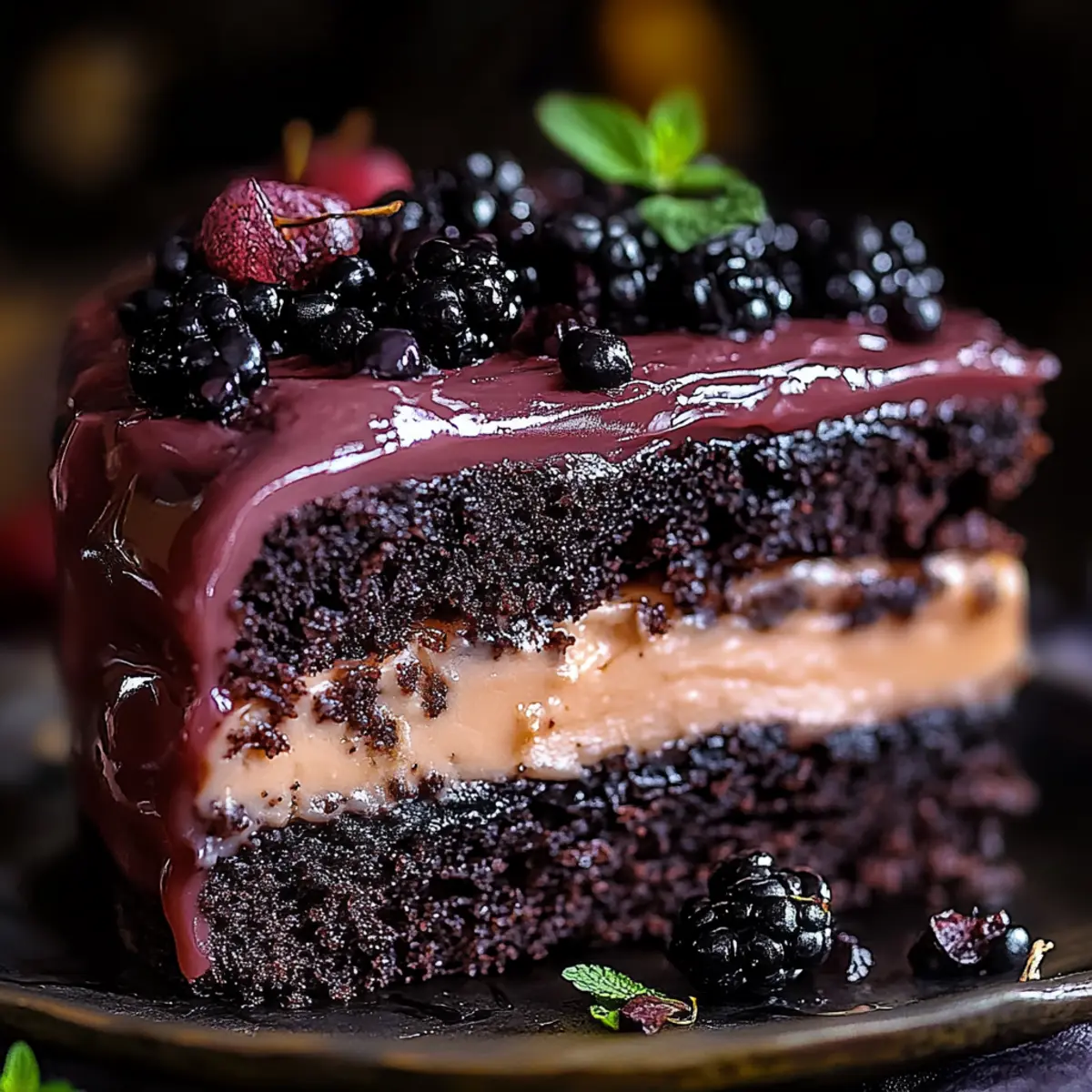 Chocolate Blackberry Cake