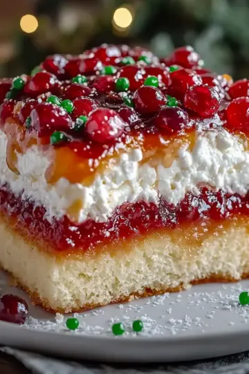 Christmas Jello Poke Cake