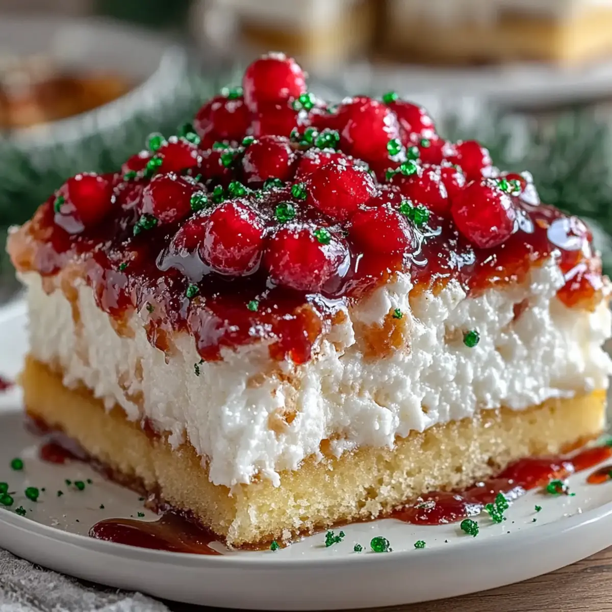 Christmas Jello Poke Cake