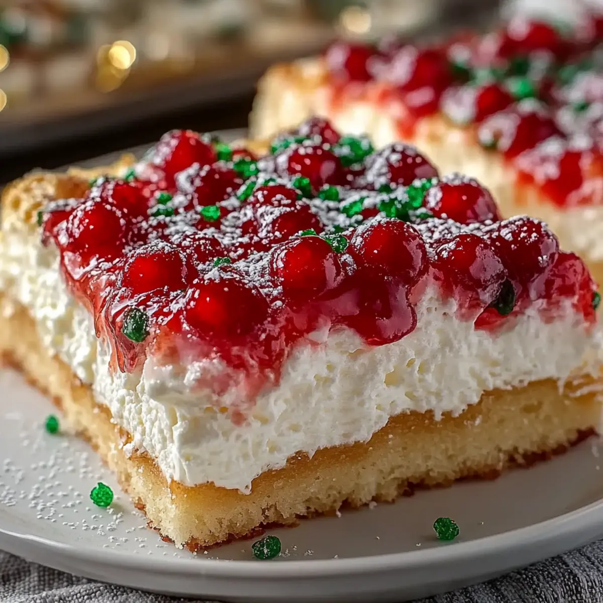 Christmas Jello Poke Cake