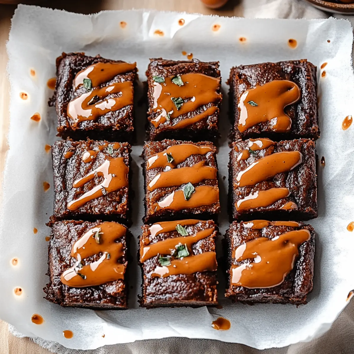 Christmas Pumpkin Brownies