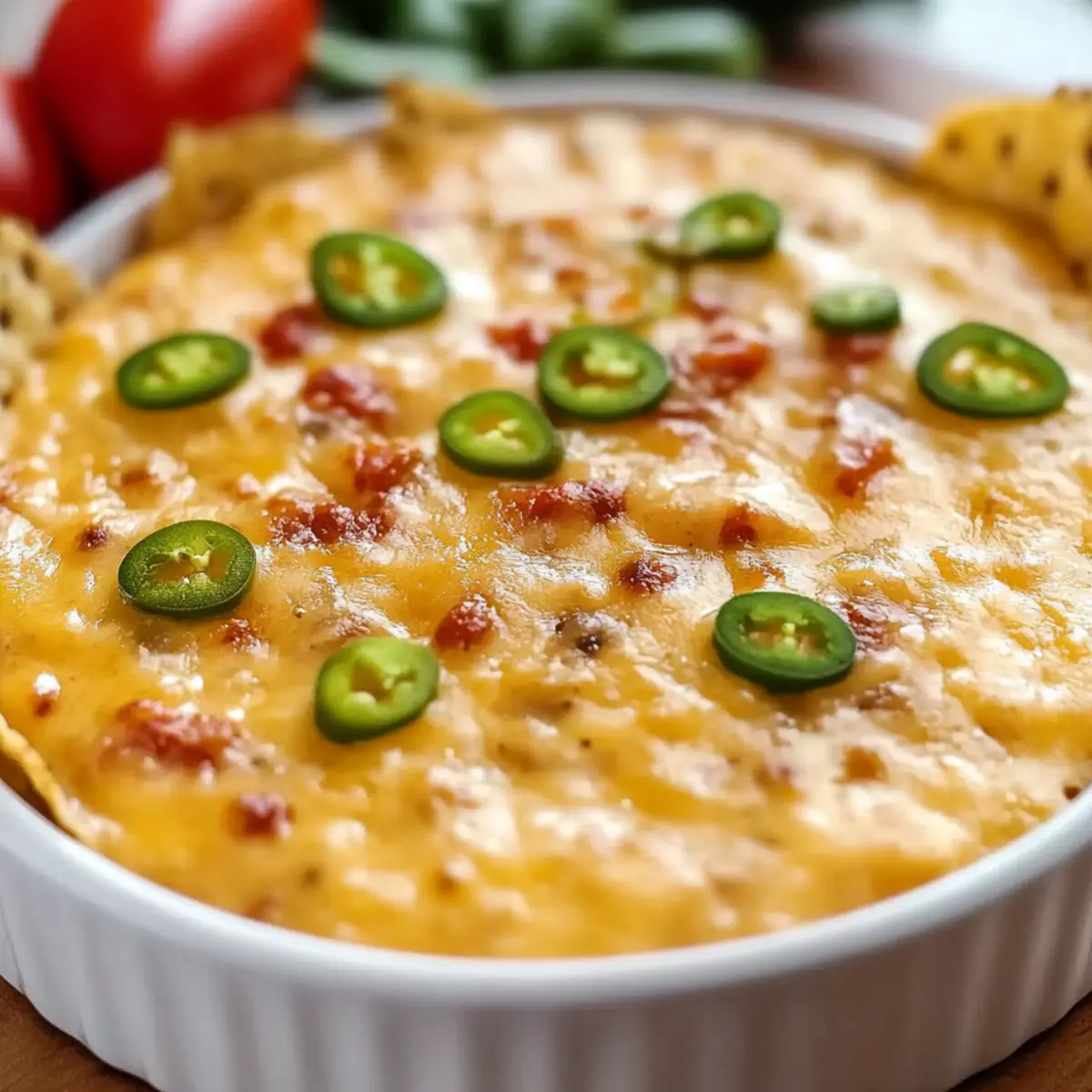 Creamy Velveeta Cheese Dip with Sausage