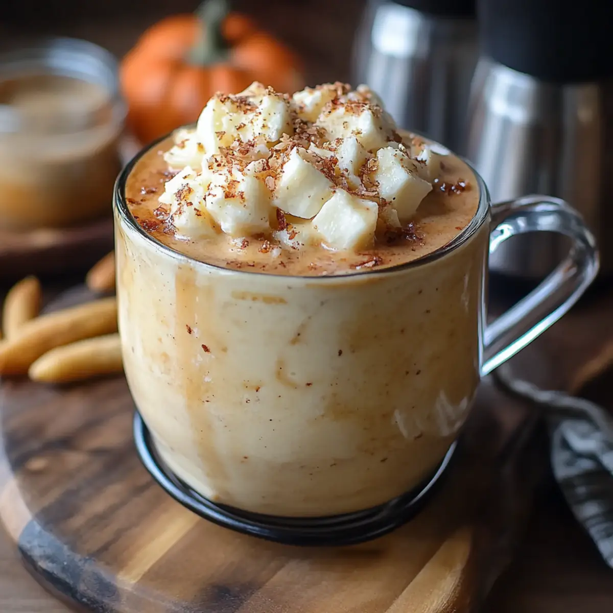 Crockpot Pumpkin Pie White Hot Chocolate