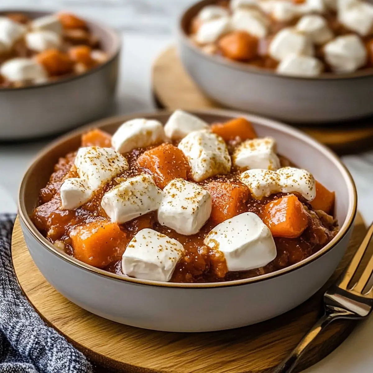 Crockpot Sweet Potatoes with Marshmallows