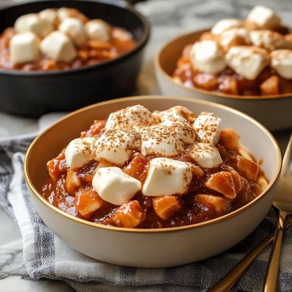 Crockpot Sweet Potatoes with Marshmallows