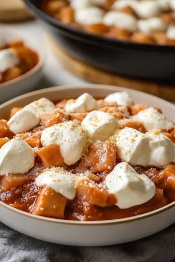 Crockpot Sweet Potatoes with Marshmallows