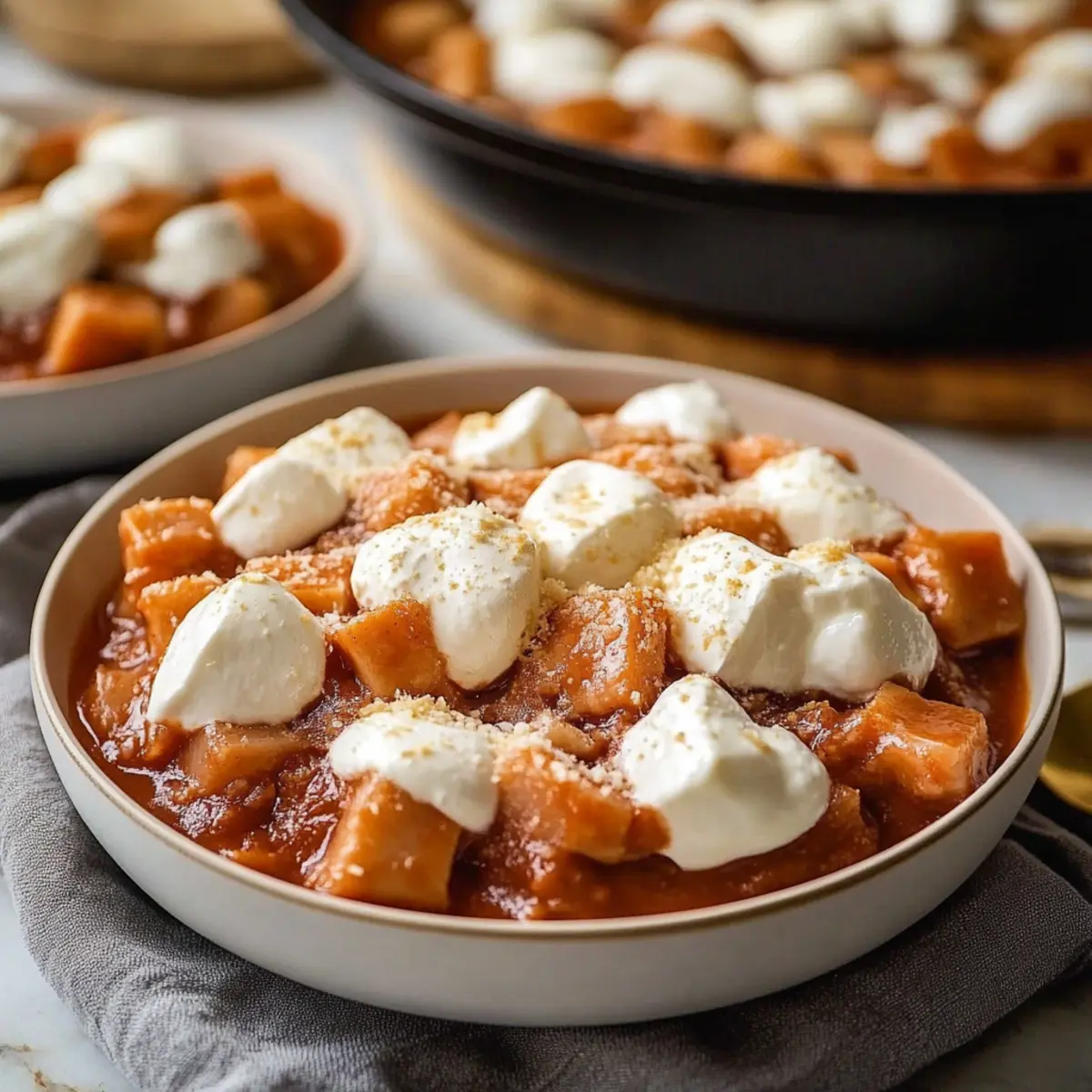 Crockpot Sweet Potatoes with Marshmallows