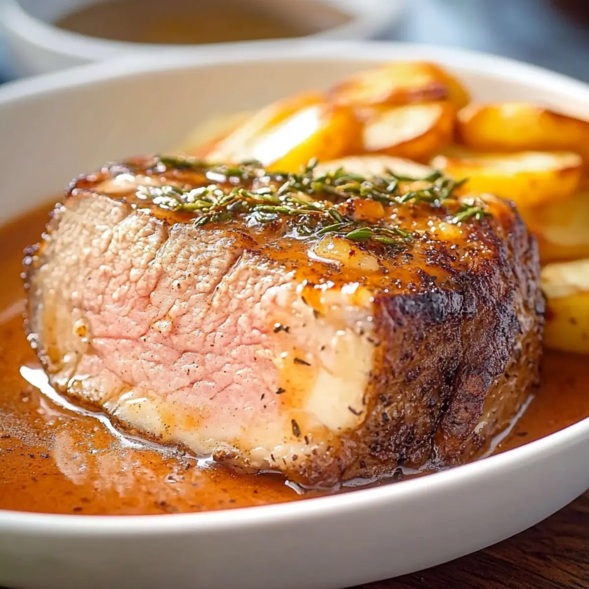 Dutch Oven Pot Roast Beef With French Onion Gravy