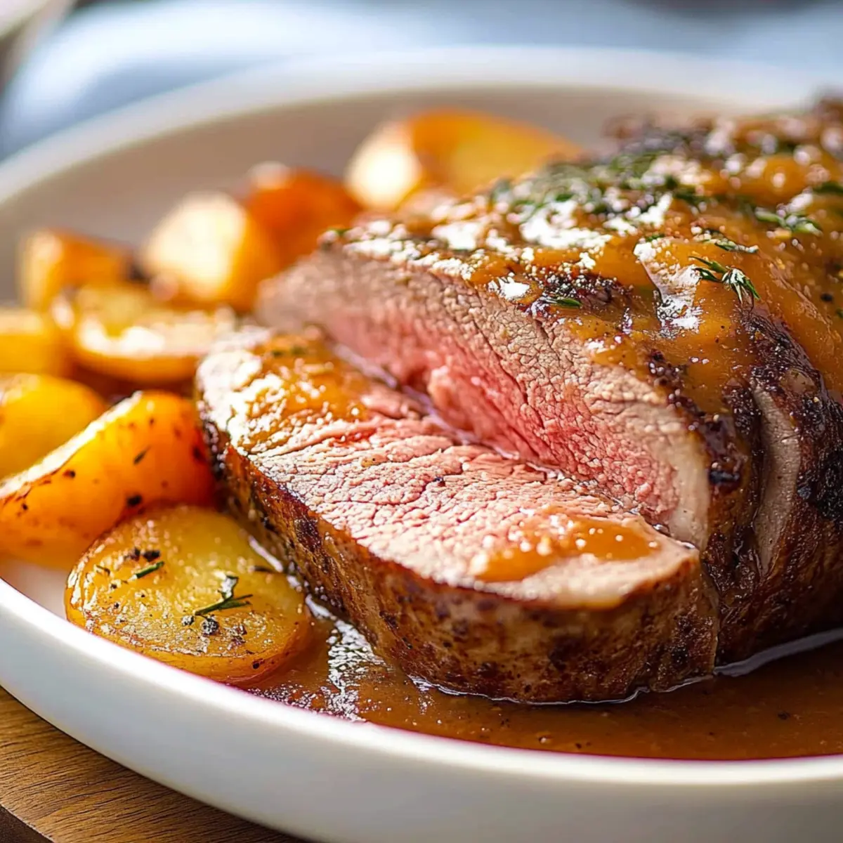 Dutch Oven Pot Roast Beef With French Onion Gravy