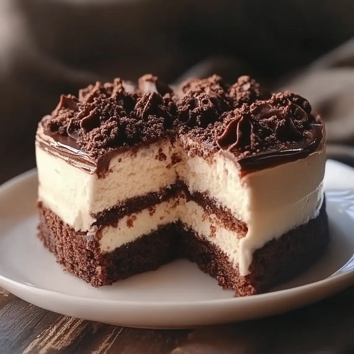 Frozen Brownie Ice Cream Cake