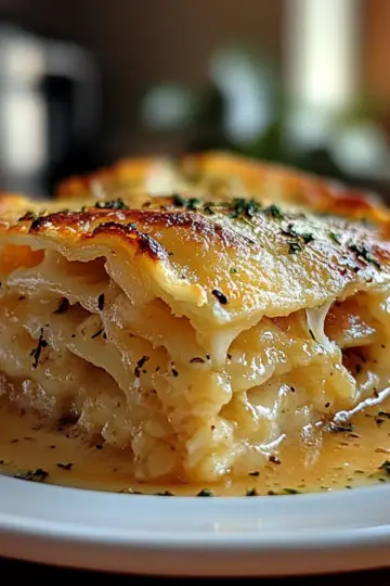 Garlic Butter Shrimp Scampi Lasagna