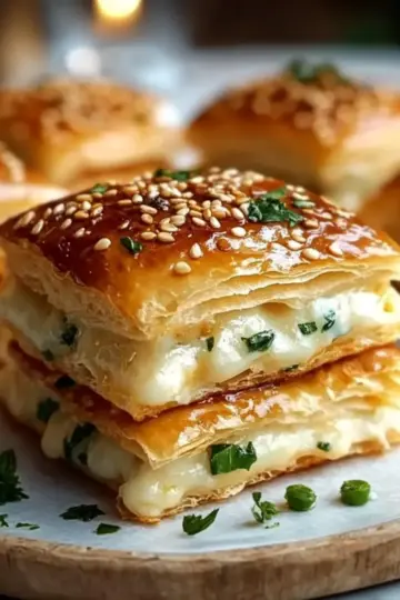 Golden Herb & Cheese Puff Pockets