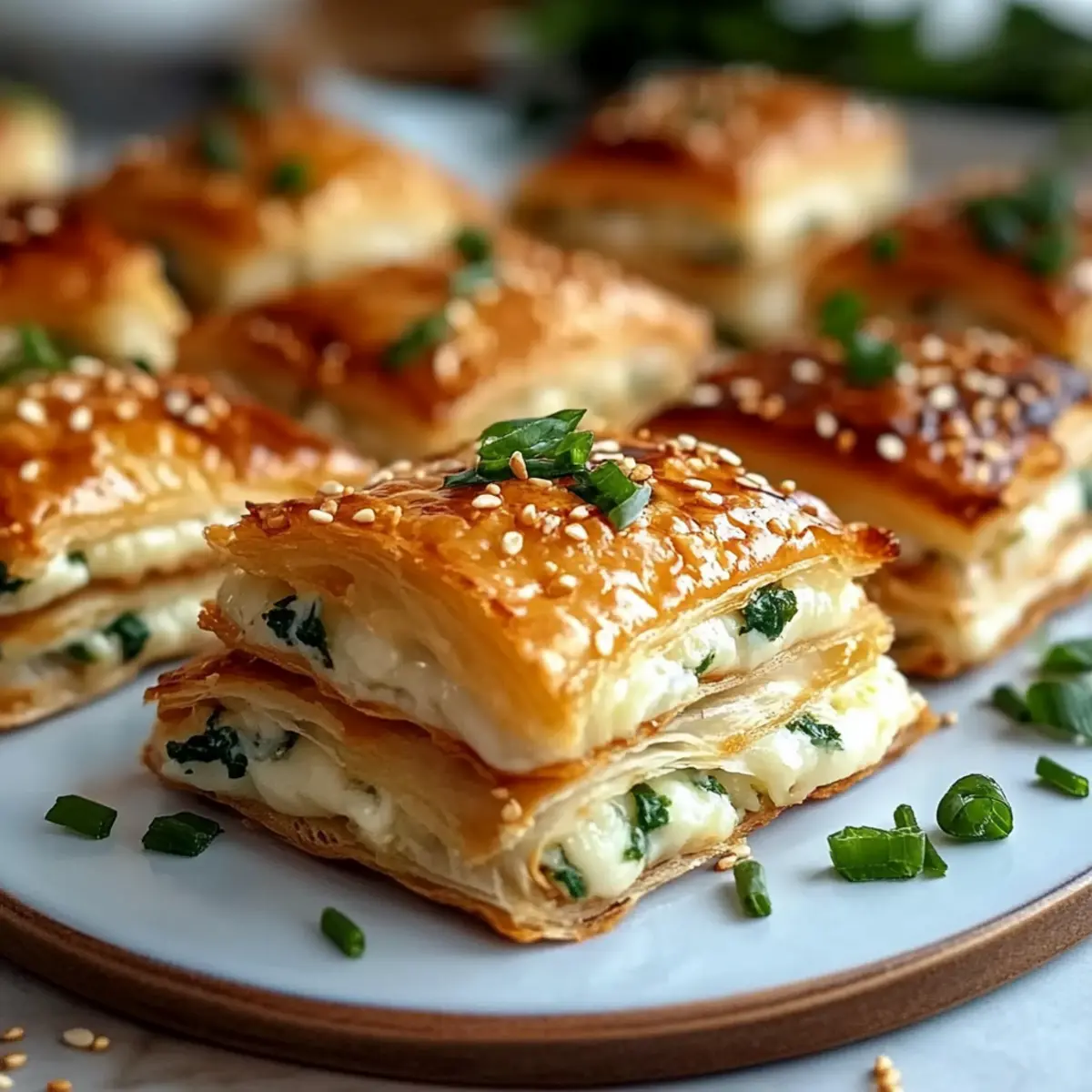 Golden Herb & Cheese Puff Pockets