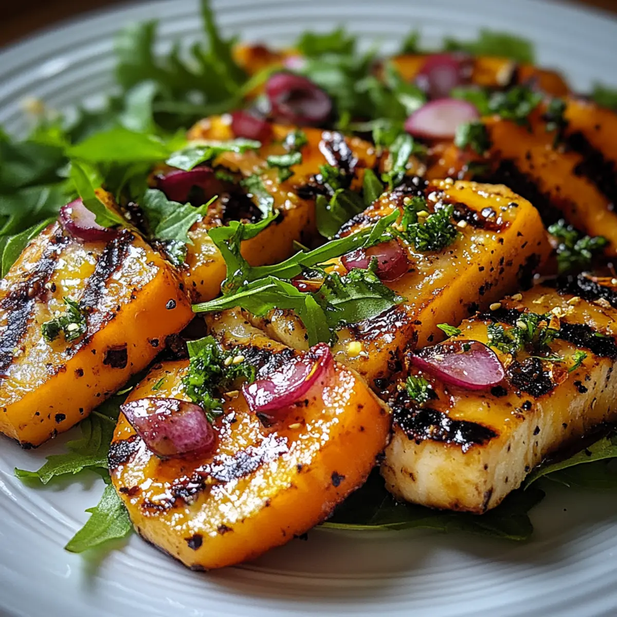 Grilled Peach Salad